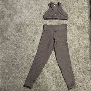 Women's Brown Textured Jumpsuit